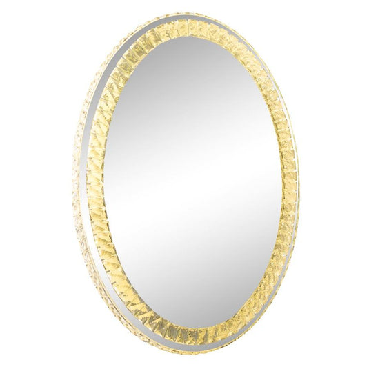 Diamond Collection Oval Premium Illuminated Vanity Mirror - Orleans Furniture